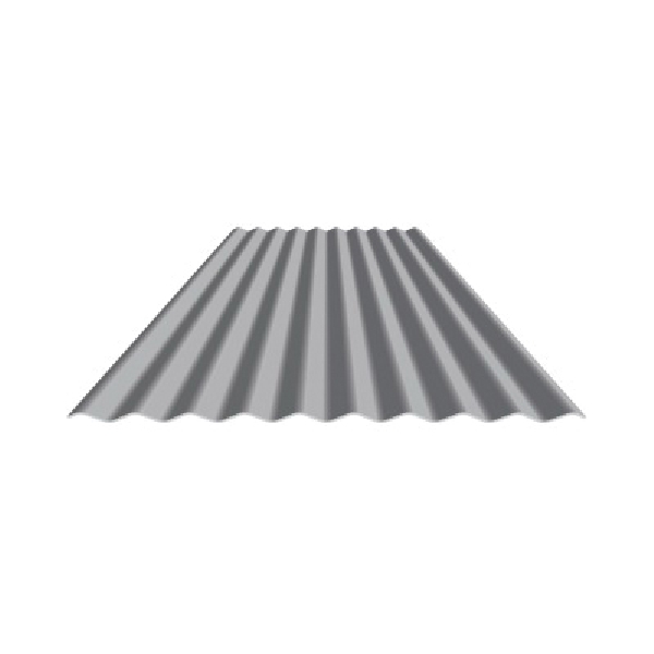 Metal Sales 2202000 Corrugated Roof, 16 ft L, 30 ga Thick Material