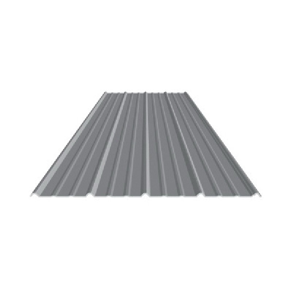 07020260 Roof Panel, 20 ft L, 29 ga Thick Material, Acrylic Coated Galvalume