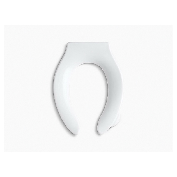 Stronghold Commercial Toilet Seat, Kohler, Elongated, Plastic, White - 2