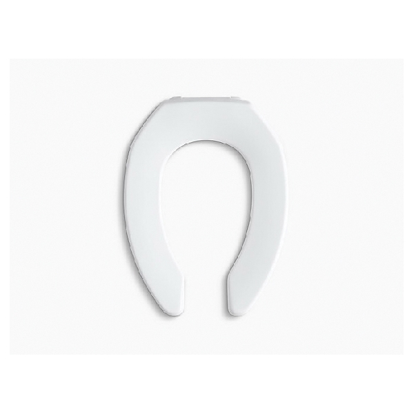 Lustra Commercial Toilet Seat, Kohler, Elongated, Plastic, White - 2