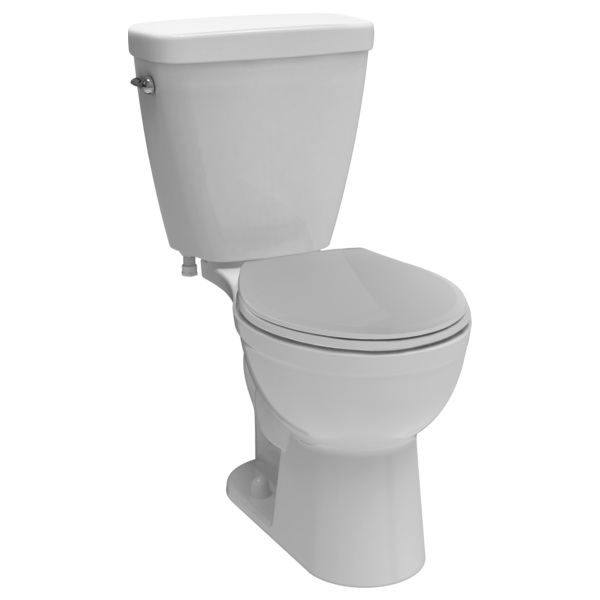 Delta Prelude Series C41101-WH Toilet Kit, 27-1/16 in L x 16-13/16 in W x 32-15/16 in H Overall Dimensions, Round Bowl
