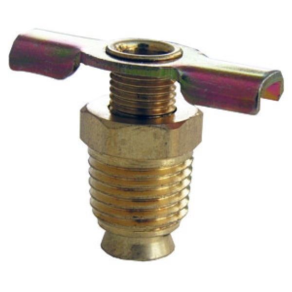 17-2201 Drain Cock, 1/8 in, Male, Brass, For: LASCO Brand Product
