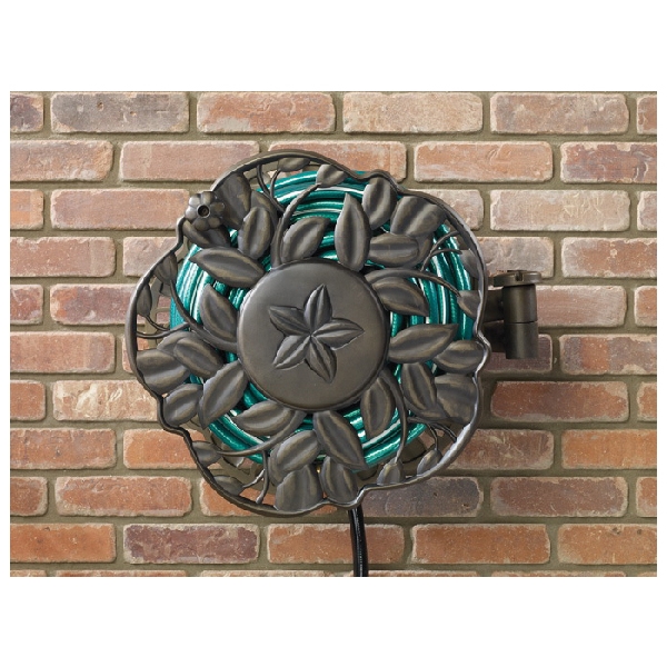 Ames 2397200 Hose Reel, 5/8 in Hose, 100 ft Hose, Aluminum, Antique Bronze