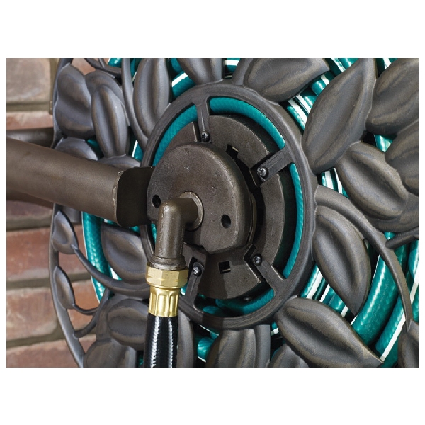 Ames 2397200 Hose Reel, 5/8 in Hose, 100 ft Hose, Aluminum, Antique Bronze