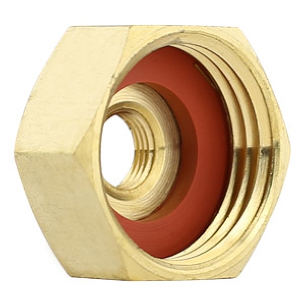 Lasco 15-1767 Garden Hose Cap with 1/8 in Tap, 3/4 in, FHT, Brass