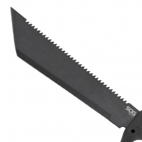 SOG SOGfari MC04-N Tanto Machete, 16 in OAL, 10 in Blade, Steel Blade, Fixed, Straight Edge Blade, Kraton Handle - 4
