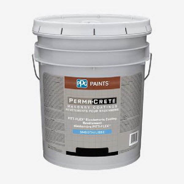 4-110XI Elastomeric Coating, Pastel/White, Liquid, 5 gal