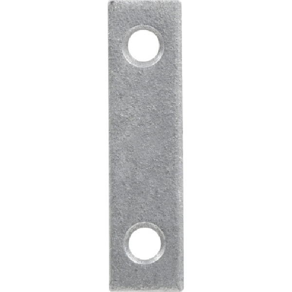 Hardware Essentials 853085 Mending Plate, 2 in L, 1/2 in W, Steel, Galvanized, 4/PK