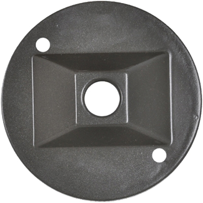 Master Electrician RC-1-N-BR Cover, Lampholder, Round, 2-Gang, Bronze