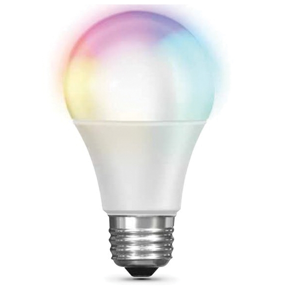 A800/RGBW/AG Smart Bulb, 10 W, Wi-Fi Connectivity: Yes, Remote, Voice Control, Medium E26 Lamp Base