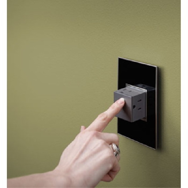 adorne ARPTR151GM2 Pop-Out Outlet, 15 A, 1 -Gang, NEMA: NEMA 5-15R, Magnesium
