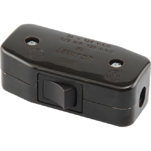 Hillman 393196 Feed-Through Switch, 3 A, 125 V, Plastic/Steel