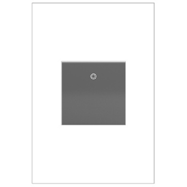 adorne Series ASPD1532M4 Decorator Switch, 3-Pole, 15 A, 120 V, Back Wire Terminal, Magnesium