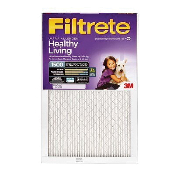 NDP03-5IN-2 Air Filter, Electrostatic, 5 in Thick, 25 in L, 20 in W, 12 MERV, 1550 MPR, 2/PK, 90 Day
