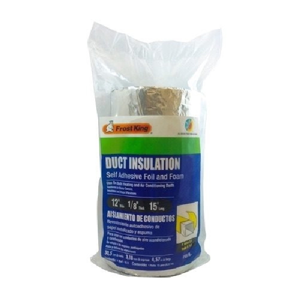 Frost King FV516 Duct Wrap, 15 ft L, 1 ft W