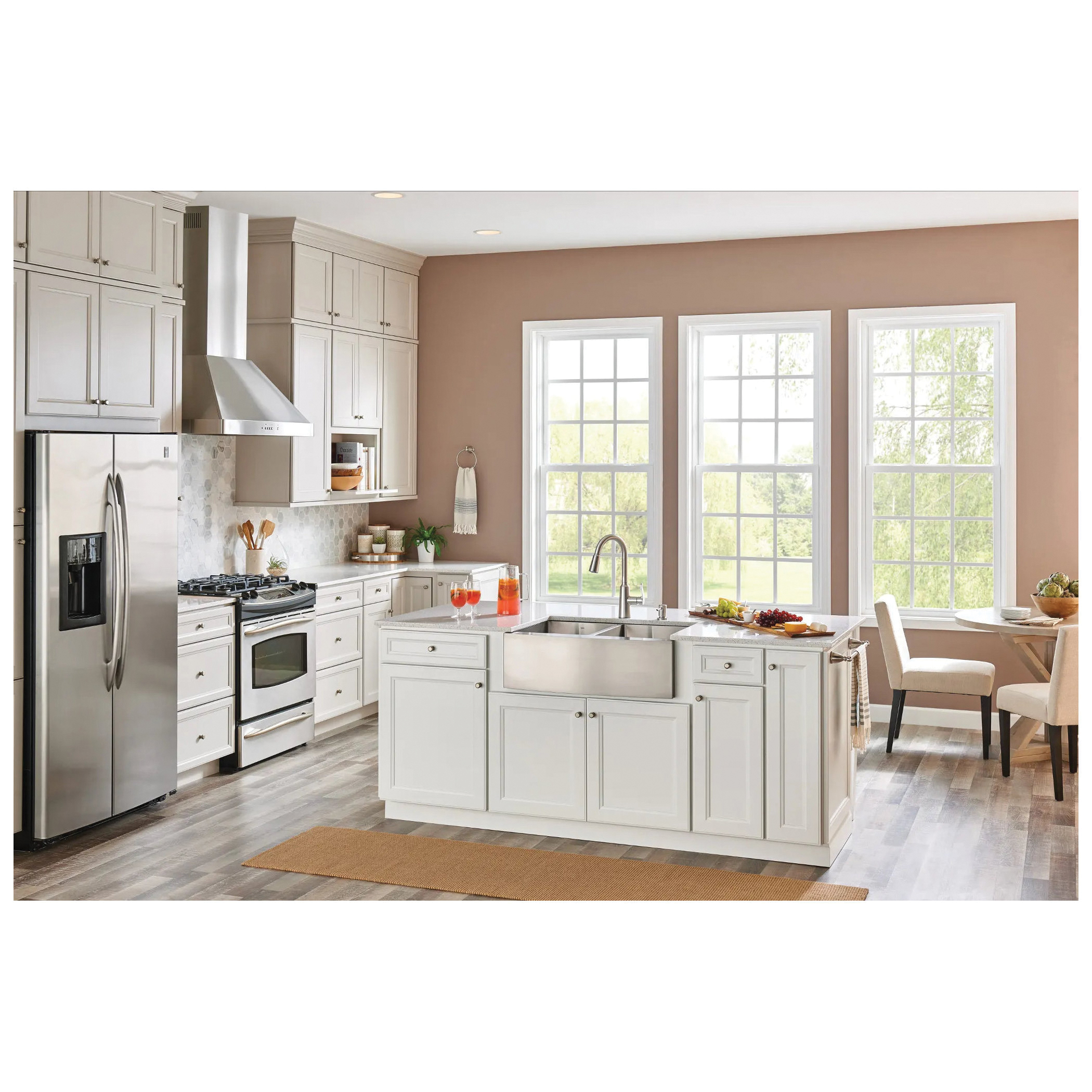 Moen Edwyn Series 87028SRS Kitchen Faucet, 1.5 gpm, 1 -Faucet Handle, 1, 4 -Faucet Hole, Stainless Steel, Deck - 3