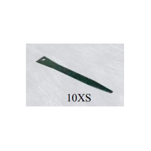 10XS Edging Stake, 13 in L, 3-1/2 in W, Steel, Green, Powder-Coated