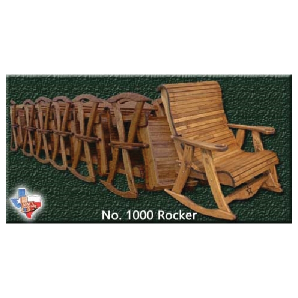 1001 Single Rocker, Wood