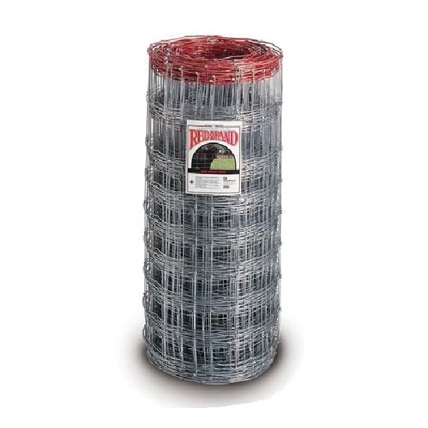 70233 Field Fence, 660 ft L, 49 in H, Square Deal Knot Mesh, 9 ga Gauge, Galvanized