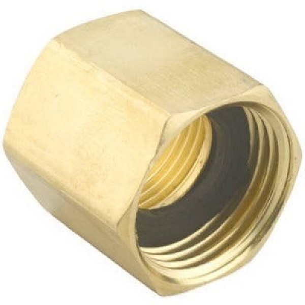 7FP7FHGT Hose Connector, 3/4 in, FNPT x FNH, Brass