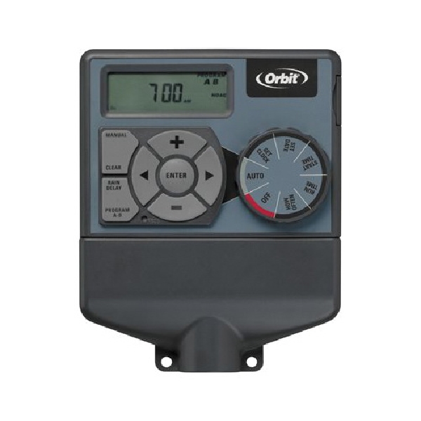 57876 Timer, 6 -Zone, 2 -Program, 1 hr, 1, 10, 15, 5 min Time Setting, Digital Display, Wall Mounting