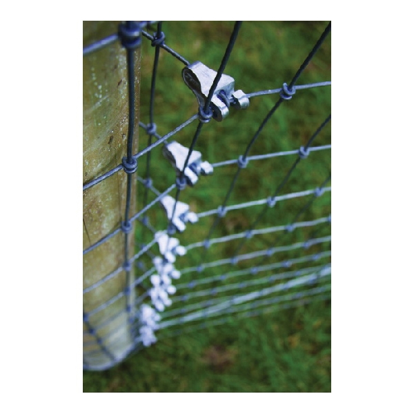 T-Clips, Gripple, For: 2 to 3 mm Plain Wire, 1.6 or 1.7 mm High Tensile Light Barbed Wire, 10-pk - 2