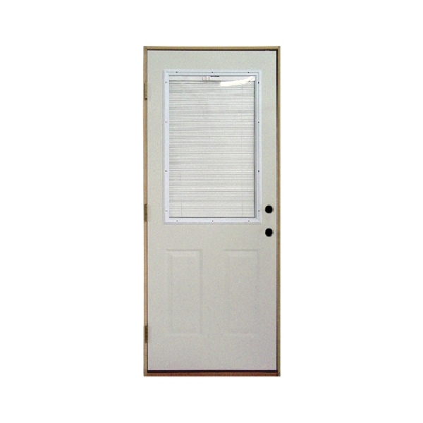14072269 Prehung Door, 34-1/2 in W Opening, 82-1/2 in H Opening, Inswing, Right Hand, Steel Door
