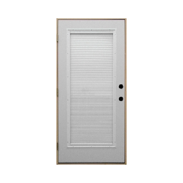 14072250 Prehung Door, 34-1/2 in W Opening, 82-1/2 in H Opening, Inswing, Left Hand, Steel Door