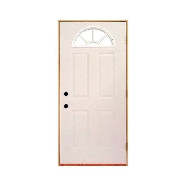 140713 Exterior Door, 34 in W Opening, 82 in H Opening, Inswing, Left Hand