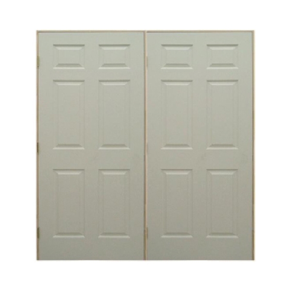 14056233 Prehung Door, 50 in W Opening, 82 in H Opening, Hardboard Door, Textured