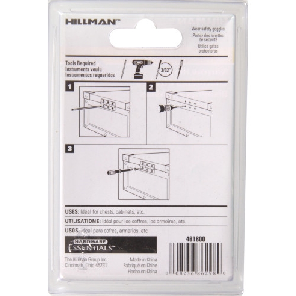 Hardware Essentials 851181 Hinge, Antique Brass, 1-1/2 in W, 2/PK