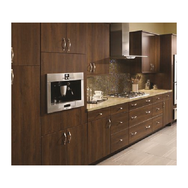 Conrad Series Cabinet Pull, Amerock, 6-1/16 in L Handle, Zinc, Satin Nickel - 1