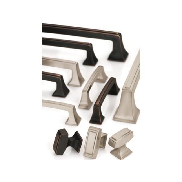 Mulholland Cabinet Pull, Amerock, 4-9/16 in L Handle, 1-1/8 in H Handle, Zinc - 2