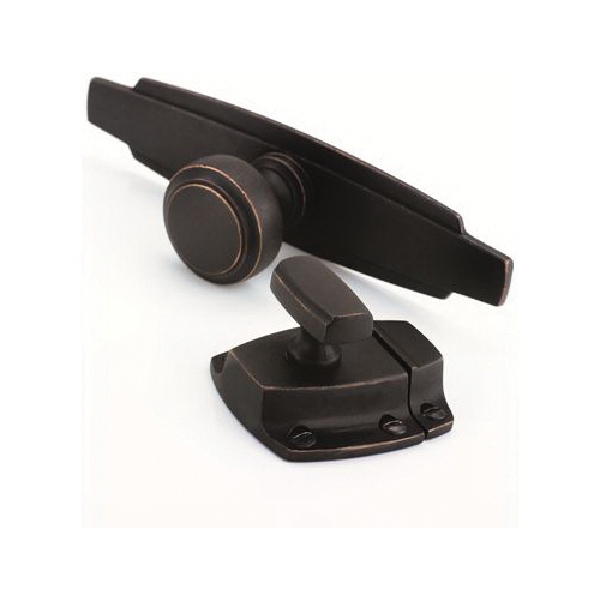 Highland Ridge Series Cabinet Pull, Amerock, 4-5/16 in L Handle, Dark-Oiled Bronze - 1