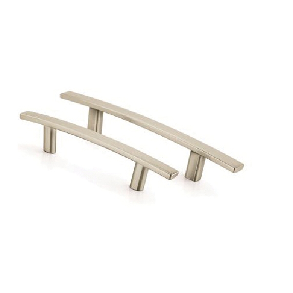 Cyprus Series Cabinet Pull, Amerock, 9-1/16 in L Handle, Zinc, Satin Nickel - 2