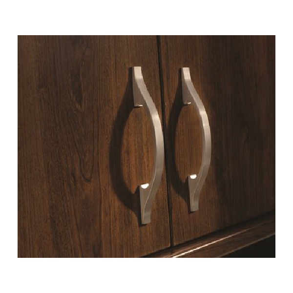 Conrad Series Cabinet Pull, Amerock, 6-1/16 in L Handle, Zinc, Satin Nickel - 3