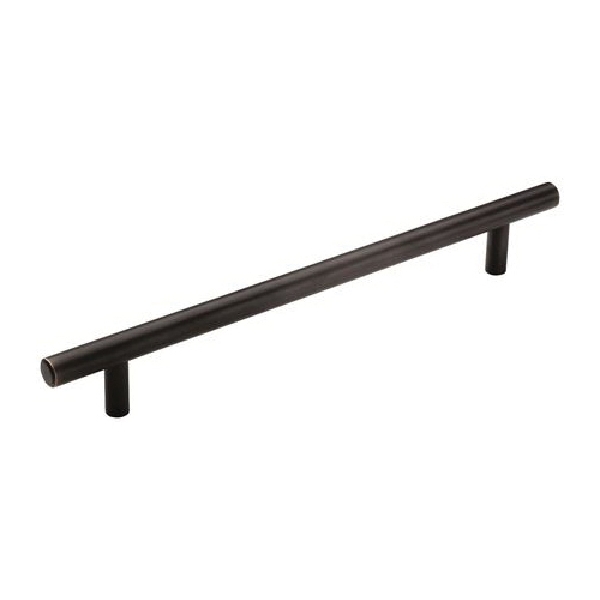 Bar Pull, Amerock, 9-15/16 in L Handle, 1-3/8 in H Handle, 1-3/8 in Projection, Carbon Steel, Oil-Rubbed Bronze - 1