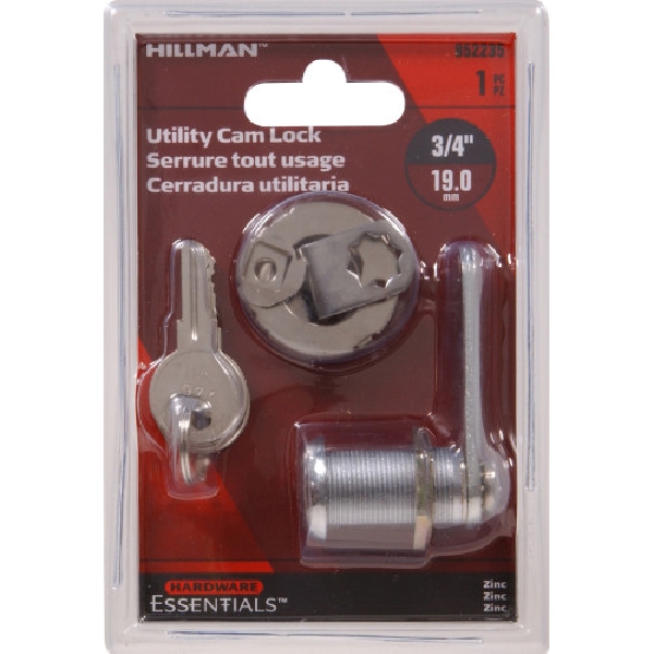 Hardware Essentials 852235 Door Lock, 3/4 in Dimensions, Chrome