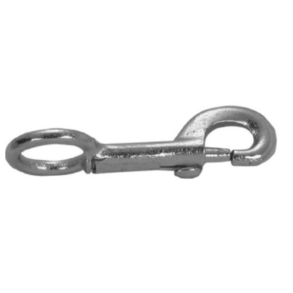 T7600311 Rigid Eye Bolt Snap, 5/8 in, 70 lb Working Load, Malleable Iron, Zinc
