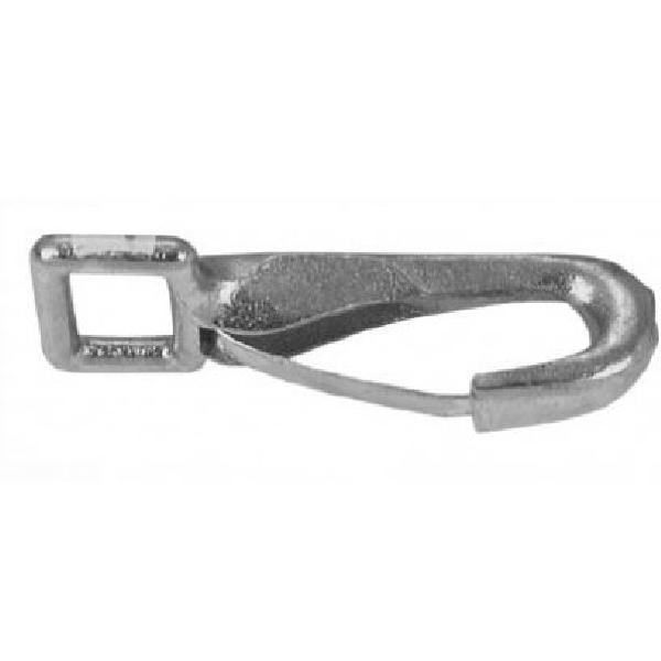 T7600531 Rigid Eye Spring Snap, 1 in, 90 lb Working Load, Malleable Iron/Steel, Zinc