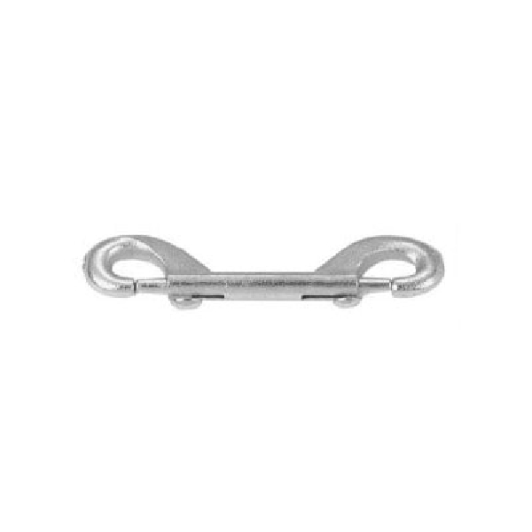 Campbell T7605521 Double-Ended Bolt Snap, 4-3/4 in, 110 lb Working Load, Malleable Iron, Zinc