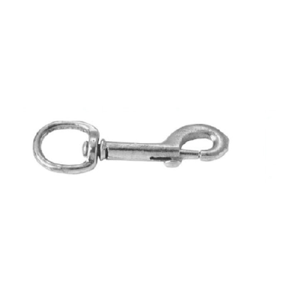 T7605821 Swiveling Bolt Snap, 1 in, 100 lb Working Load, Malleable Iron/Steel, Zinc