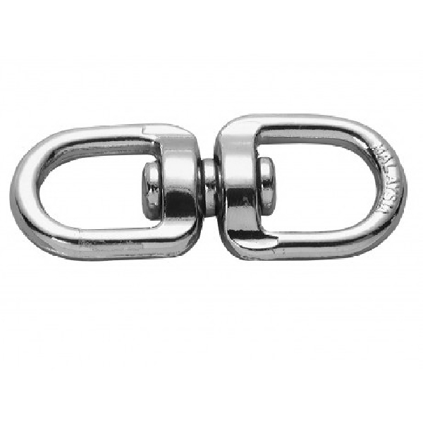 T7616202 Round Eye Swivel, 3/4 in, 100 lb Working Load, Steel, Nickel