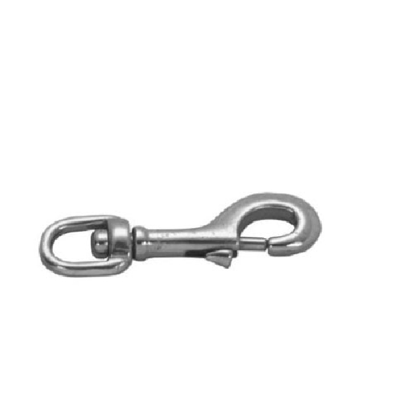 T7631304 Swiveling Bolt Snap, 1/2 in, 170 lb Working Load, Stainless Steel