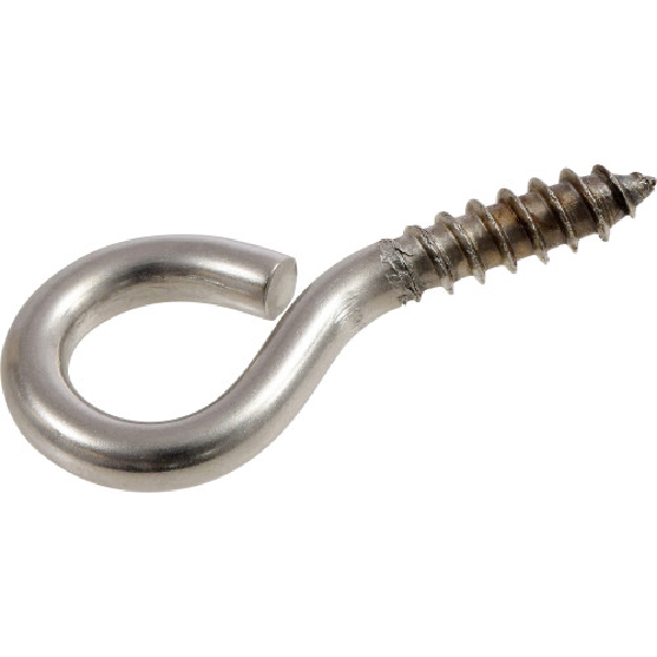Screw Eye, Hardware Essentials, Stainless Steel, #4 x 2-3/16 in - 1