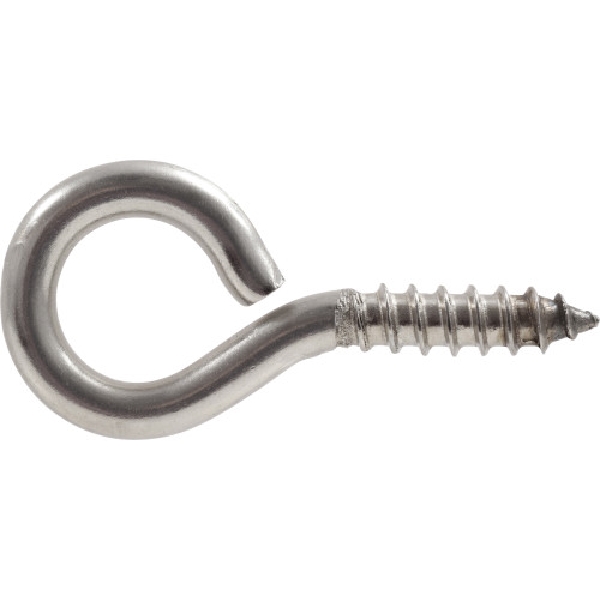 Screw Eye, Hardware Essentials, Stainless Steel, #4 x 2-3/16 in - 2