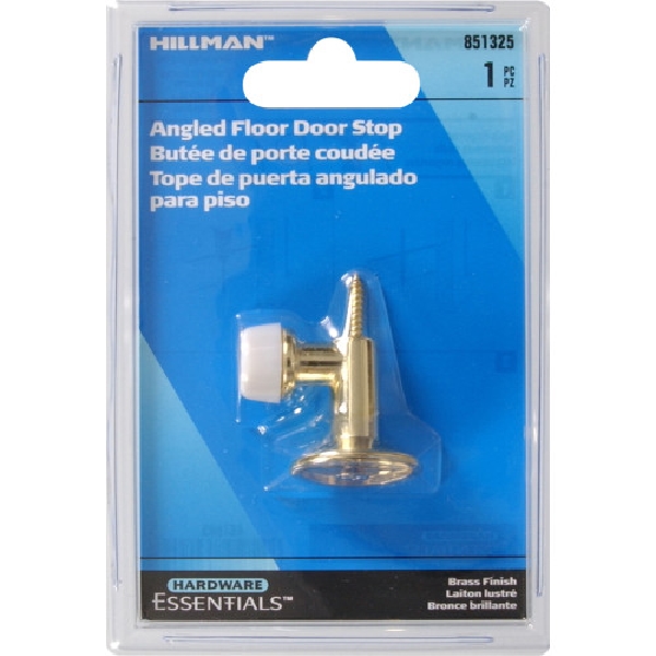 Hardware Essentials 851325 Door Stop, Steel, Brass