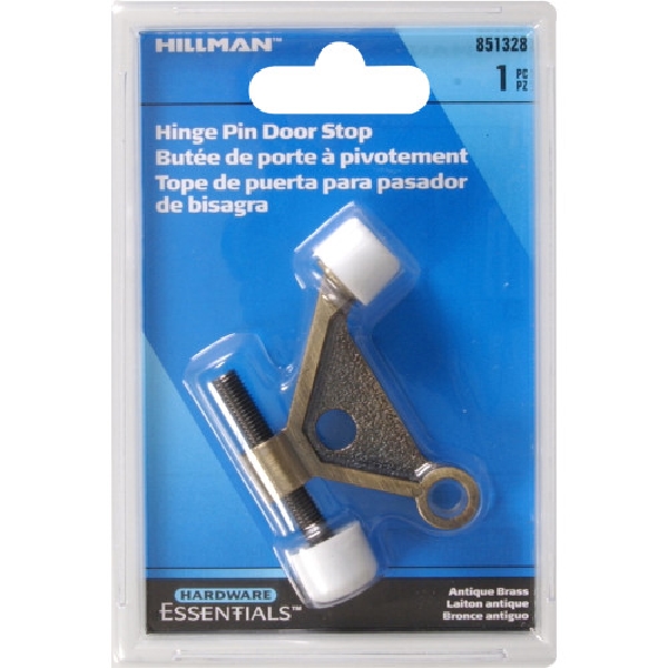 Hardware Essentials 851328 Door Stop, Steel, Antique Brass
