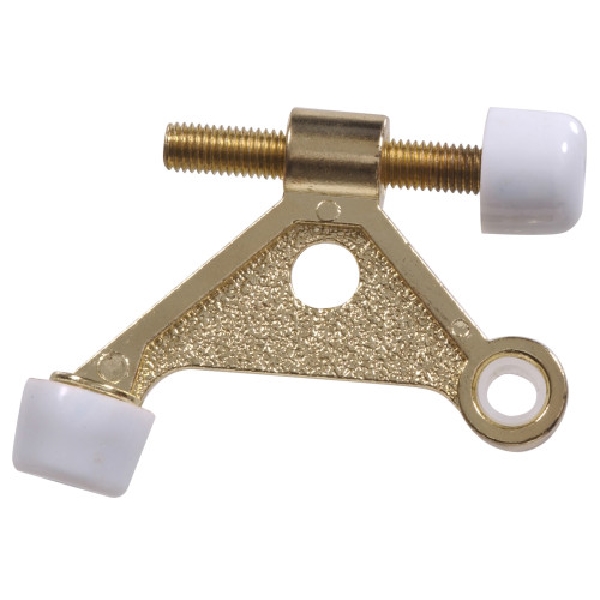 Hardware Essentials 851329 Door Stop, Steel, Brass, 1/PK