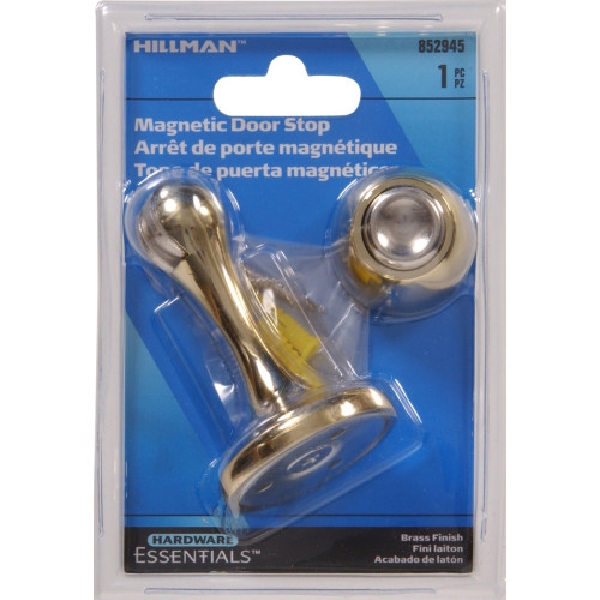 Hardware Essentials 852945 Magnetic Door Stop, Brass
